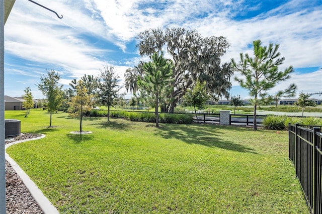 view of community with a yard