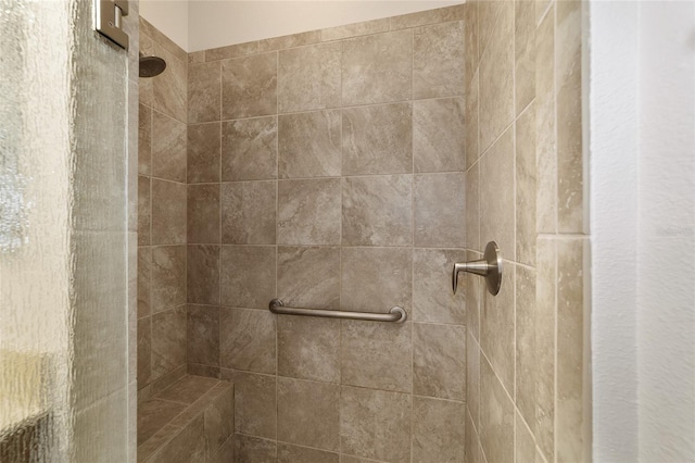 room details with tiled shower