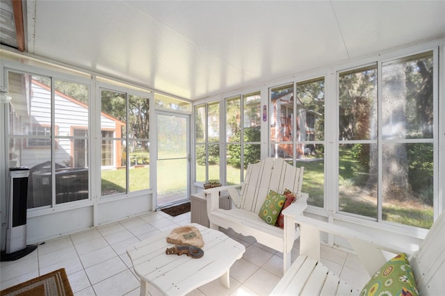 view of sunroom / solarium