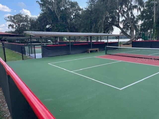 view of sport court