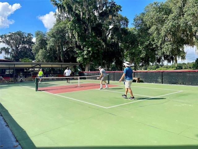 view of sport court