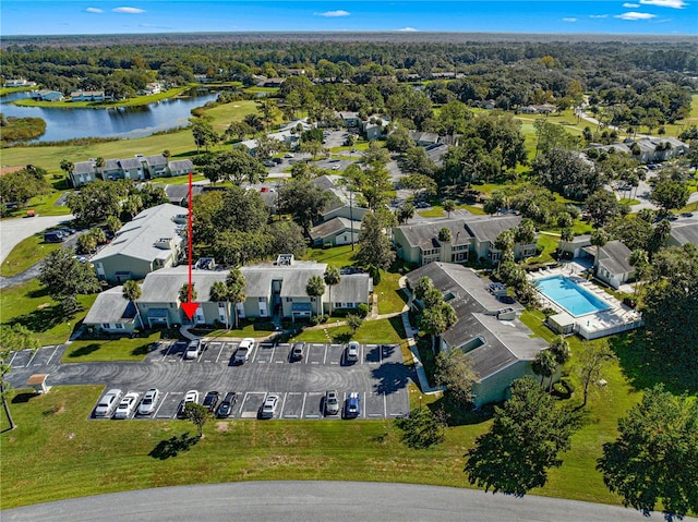 551 Fairways Dr Unit A, Ocala, FL 34472 - aerial view featuring a water view and a residential view