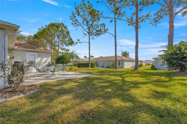 view of yard featuring a patio