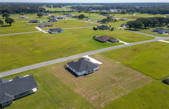 aerial view featuring a rural view