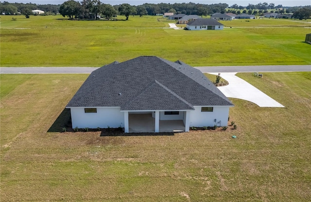 aerial view featuring a rural view