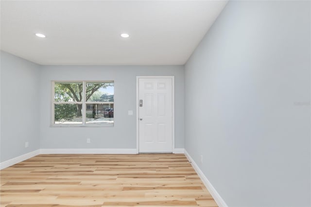 interior space featuring light hardwood / wood-style flooring