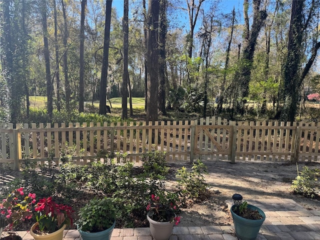 exterior space with fence