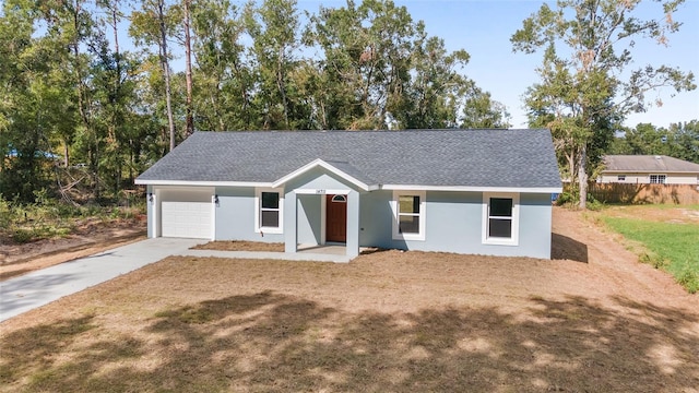 ranch-style house with a garage