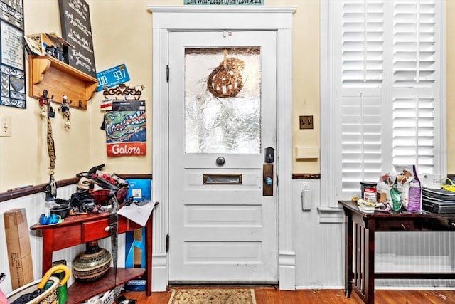 entryway featuring light wood-type flooring