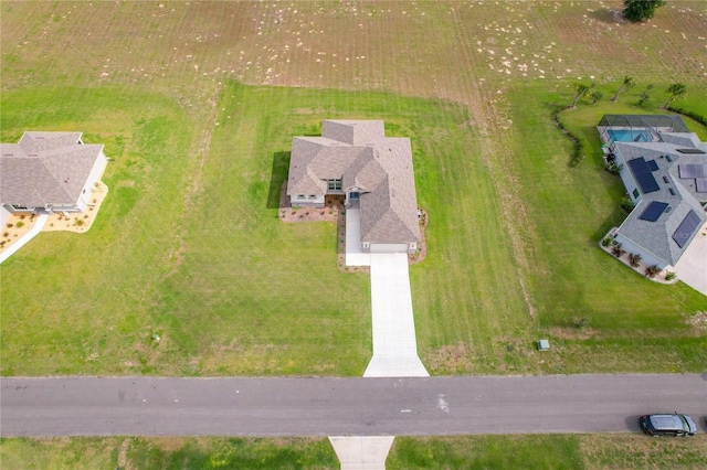 bird's eye view featuring a rural view