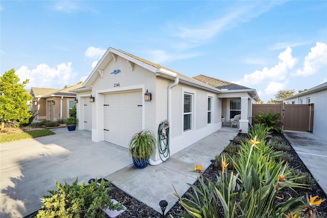 view of front of home featuring a garage