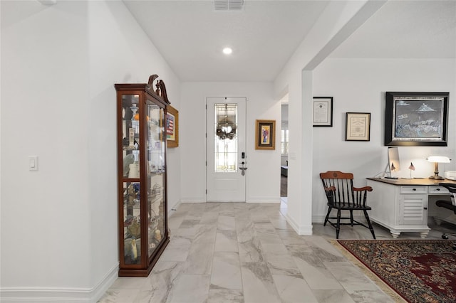 view of entrance foyer