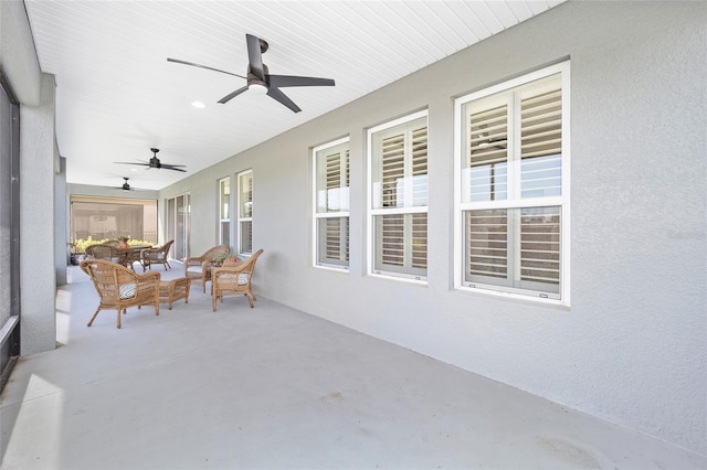 view of sunroom / solarium