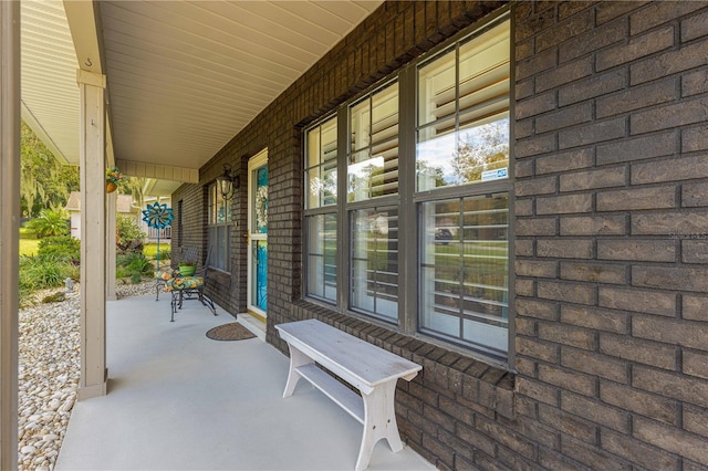 view of patio / terrace with covered porch