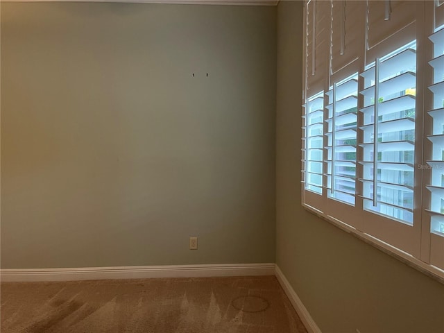 view of carpeted empty room