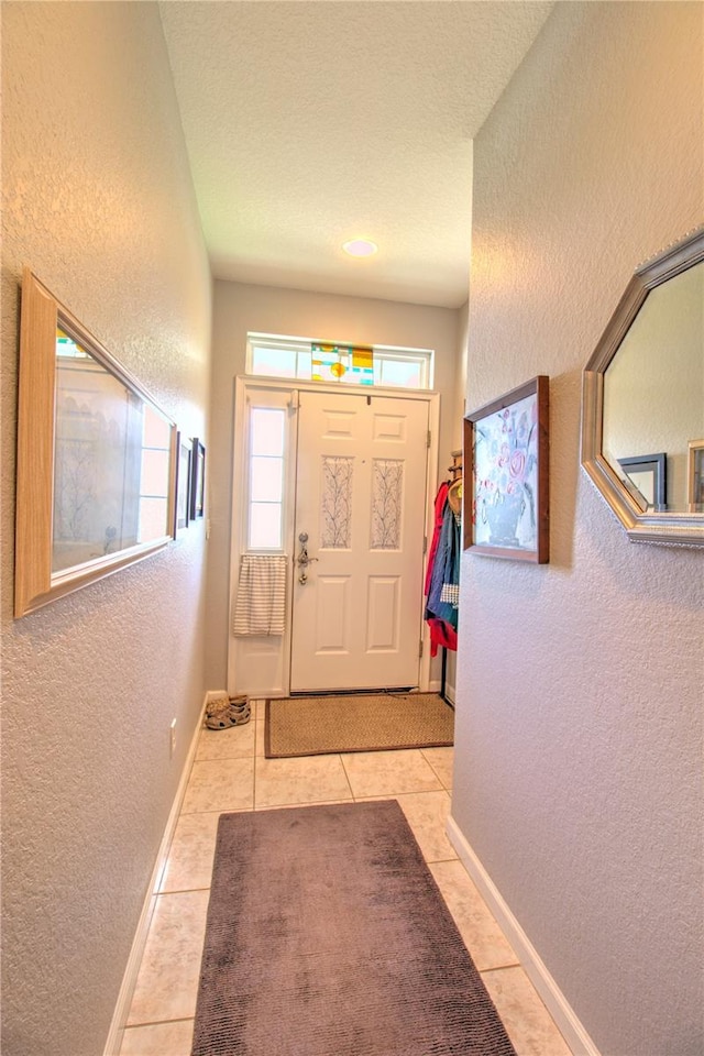 view of tiled foyer