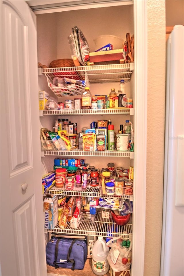 view of pantry