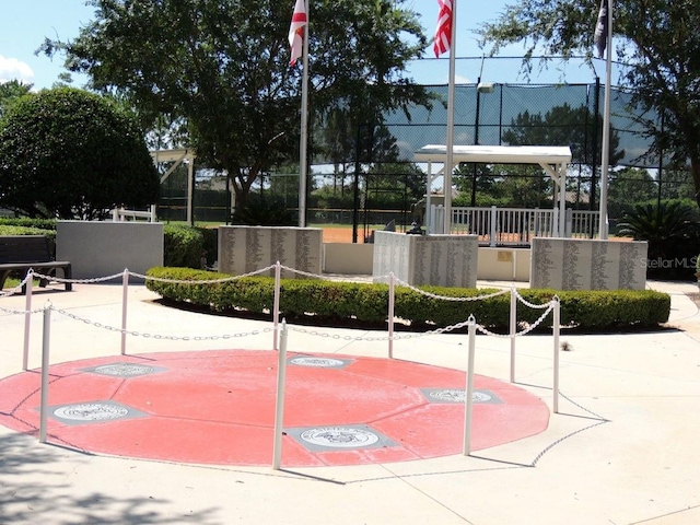 view of sport court