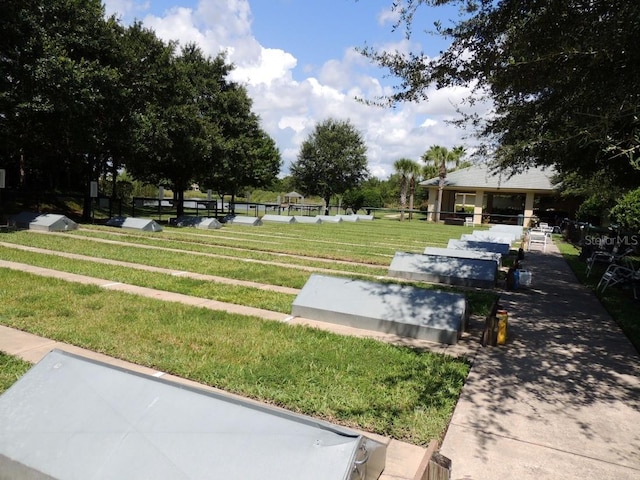 view of home's community featuring a yard