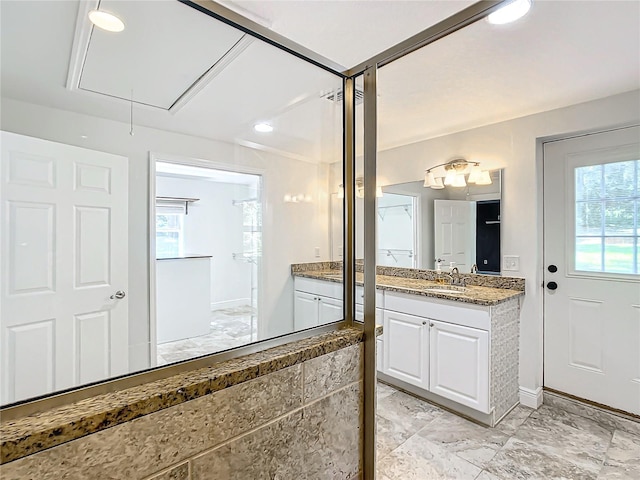 bathroom with vanity