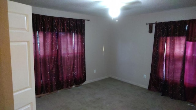 spare room featuring carpet