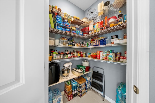 view of pantry