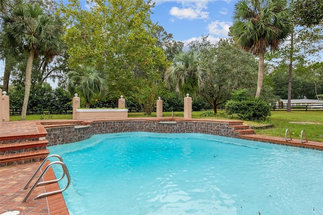 view of pool