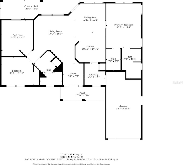 19662 SW Marine Blvd, Dunnellon, FL 34431 - view of floor plan / room layout