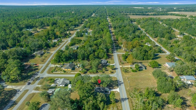 19662 SW Marine Blvd, Dunnellon, FL 34431 - aerial view of property and surrounding area featuring a heavily wooded area