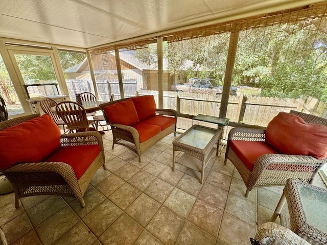 view of sunroom / solarium