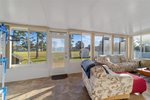 view of sunroom / solarium