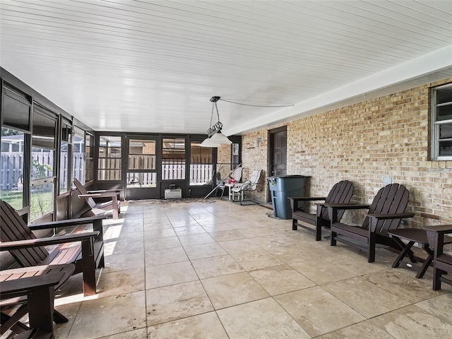 view of sunroom / solarium