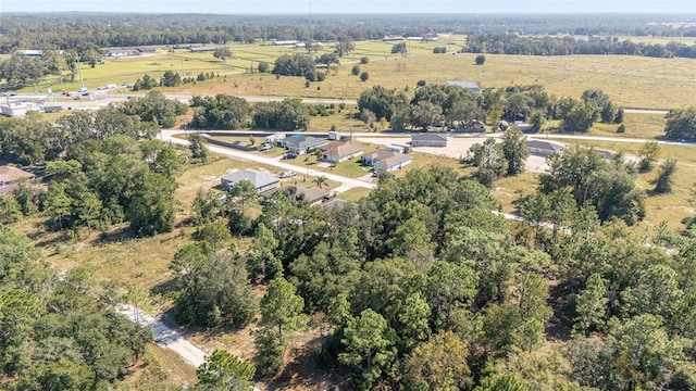 drone / aerial view with a rural view