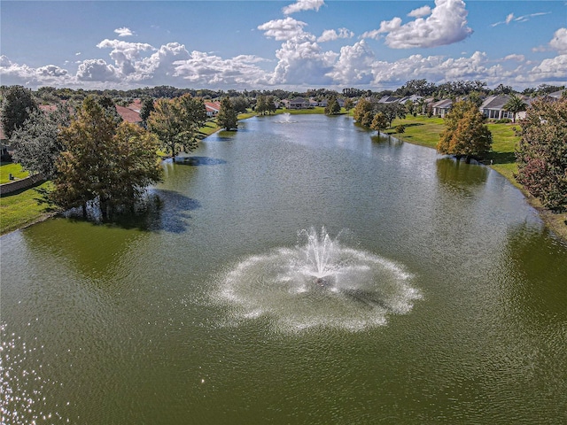 view of water feature