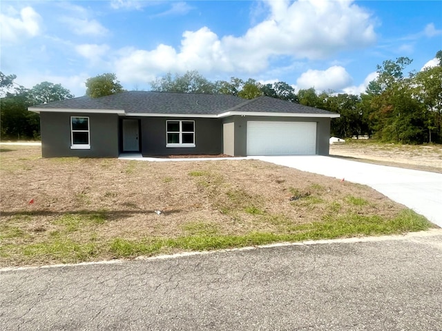 ranch-style house with a garage