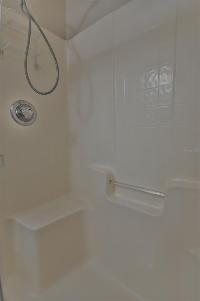 bathroom with a shower