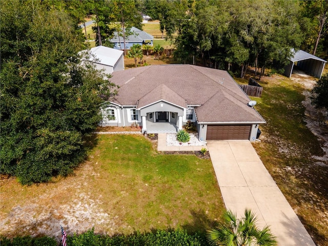 birds eye view of property