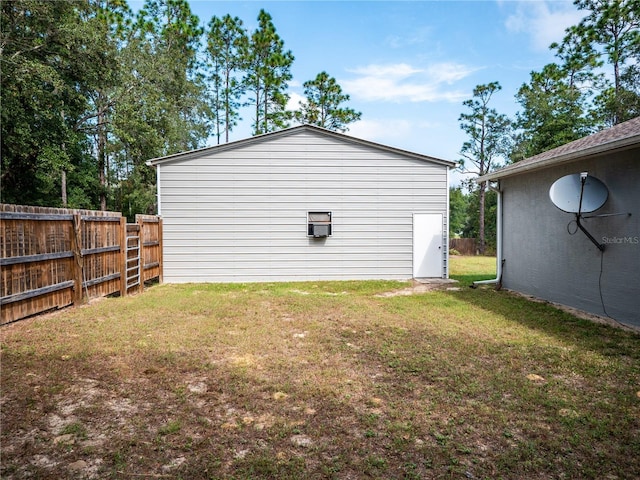 exterior space with a lawn