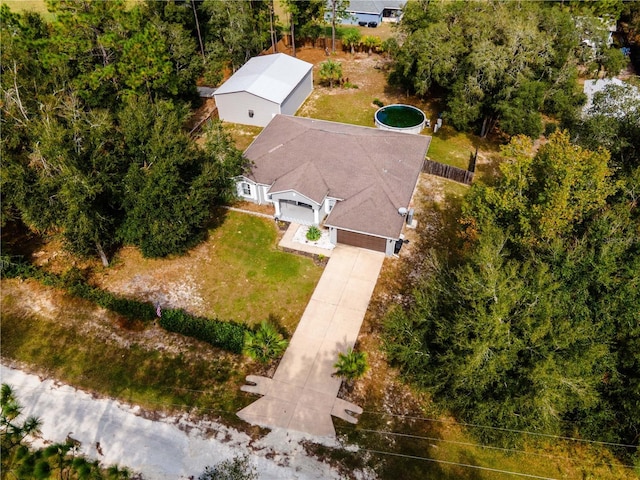 birds eye view of property