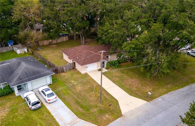 birds eye view of property