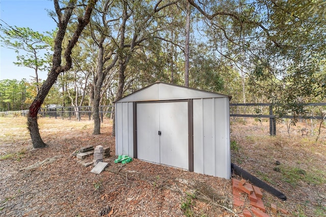 view of outbuilding