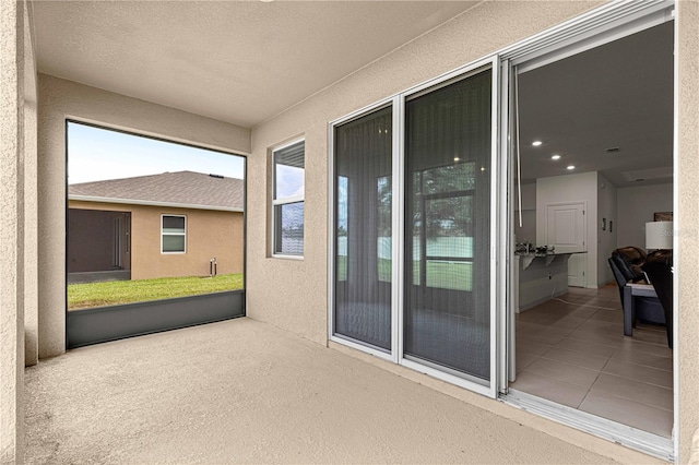 view of sunroom / solarium