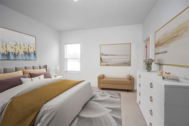 view of tiled bedroom