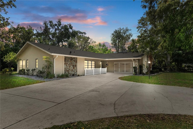 view of ranch-style house