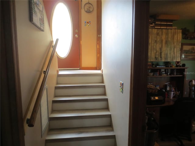 view of staircase