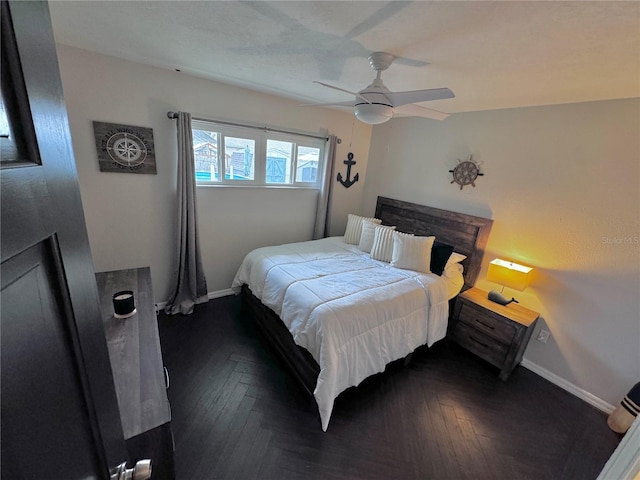 730 NE 18th Ave, Ocala, FL 34470 - bedroom with baseboards and a ceiling fan