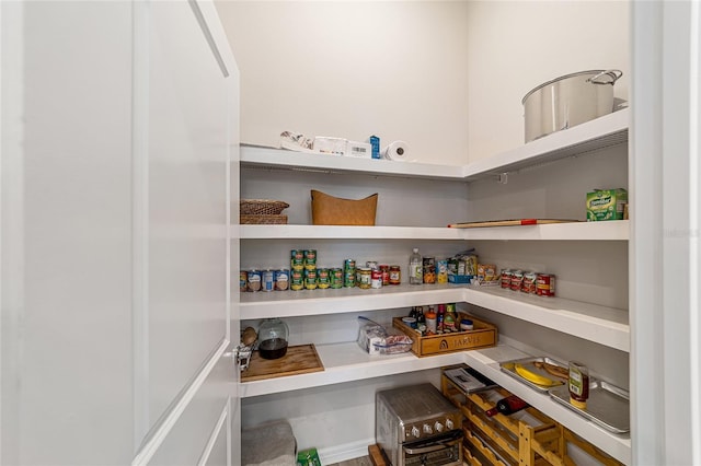 view of pantry