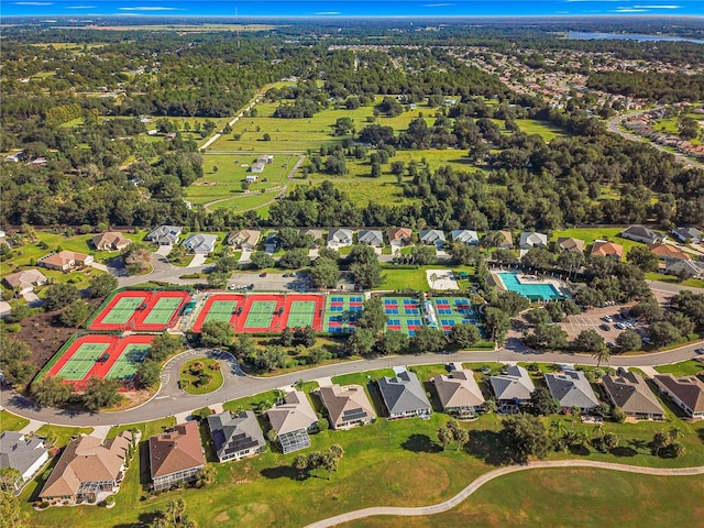 aerial view featuring a residential view