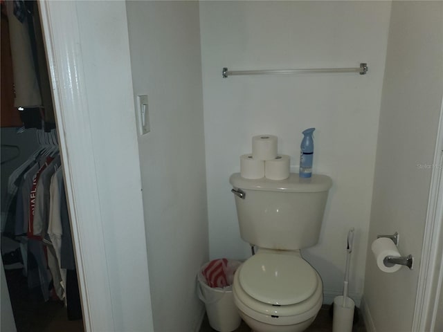 bathroom featuring toilet