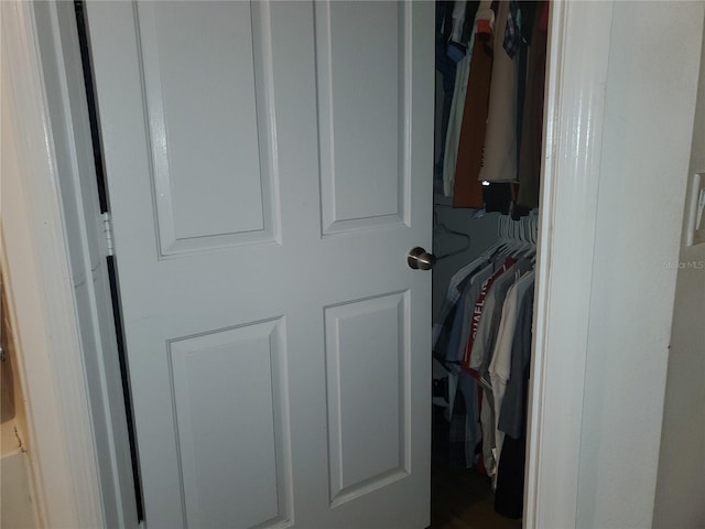 view of closet